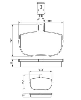 Diskli fren balatası seti; ön 5