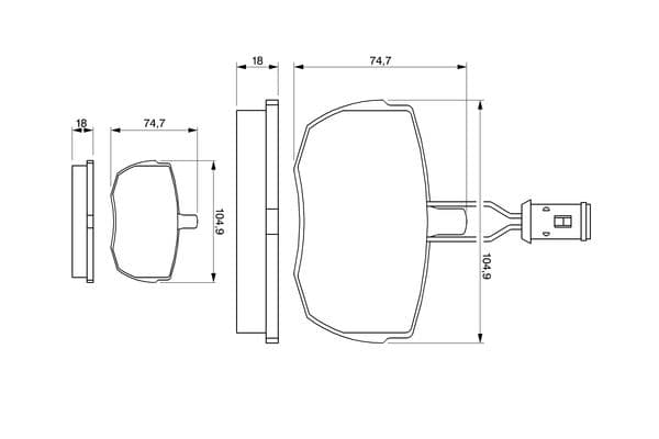Diskli fren balatası seti; ön 6