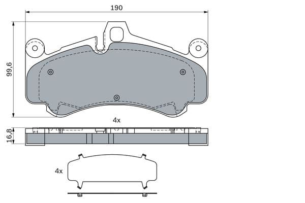 Diskli fren balatası seti; ön 7