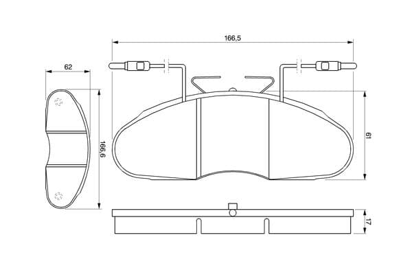 Diskli fren balatası seti; ön 8