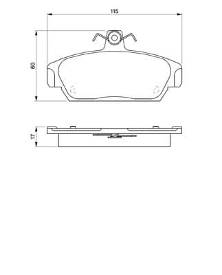 Diskli fren balatası seti; ön 5