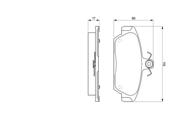 Diskli fren balatası seti; ön 6