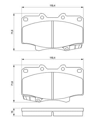 Diskli fren balatası seti; ön 5