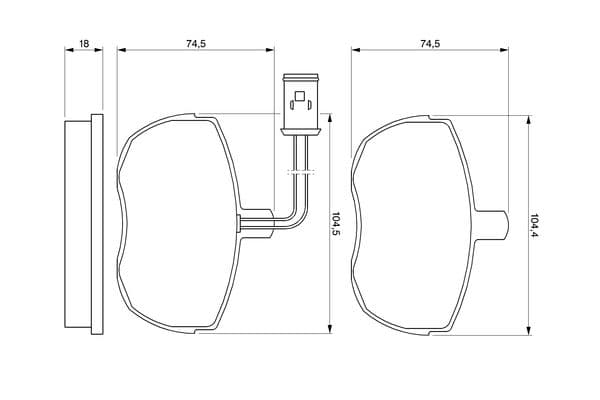 Diskli fren balatası seti; ön 5
