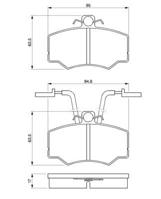 Diskli fren balatası seti; ön 5