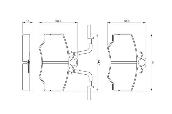 Diskli fren balatası seti; ön 6