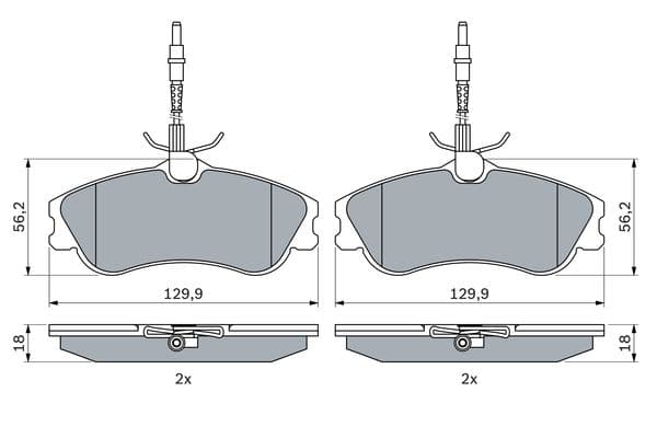 Diskli fren balatası seti; ön 5
