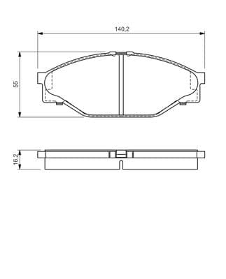 Diskli fren balatası seti; ön 6