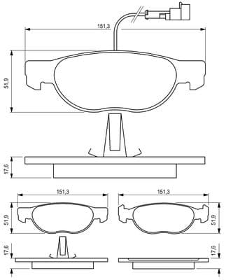 Diskli fren balatası seti; ön 5