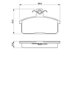 Diskli fren balatası seti; ön 6