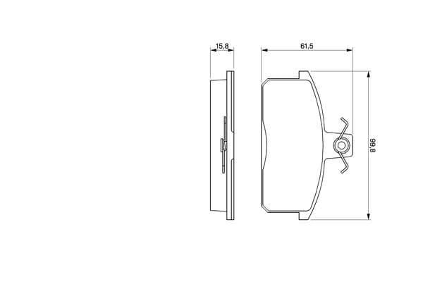Diskli fren balatası seti; ön 5