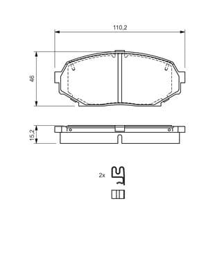 Diskli fren balatası seti; ön 5