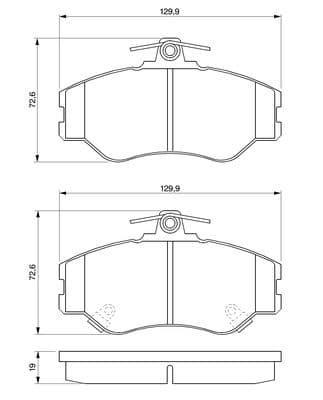 Diskli fren balatası seti; ön 5