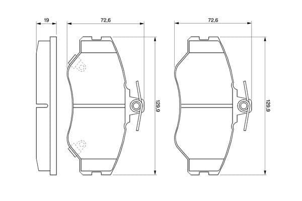 Diskli fren balatası seti; ön 6