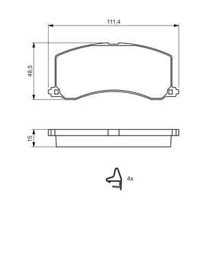 Diskli fren balatası seti; ön 5