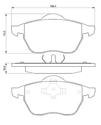 Diskli fren balatası seti; ön 7