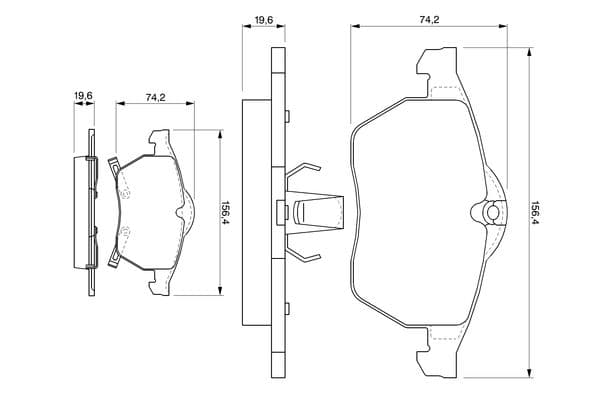 Diskli fren balatası seti; ön 5