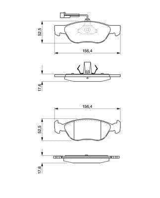 Diskli fren balatası seti; ön 5