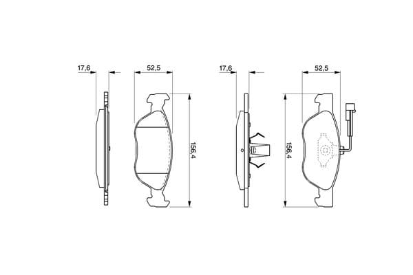 Diskli fren balatası seti; ön 6