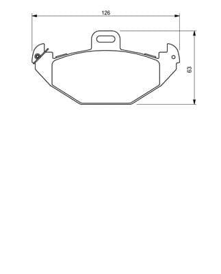Diskli fren balatası seti; arka 7