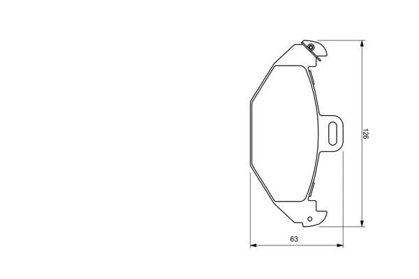 Diskli fren balatası seti; arka 8