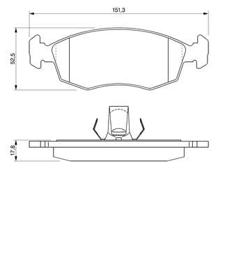 Diskli fren balatası seti; ön 7