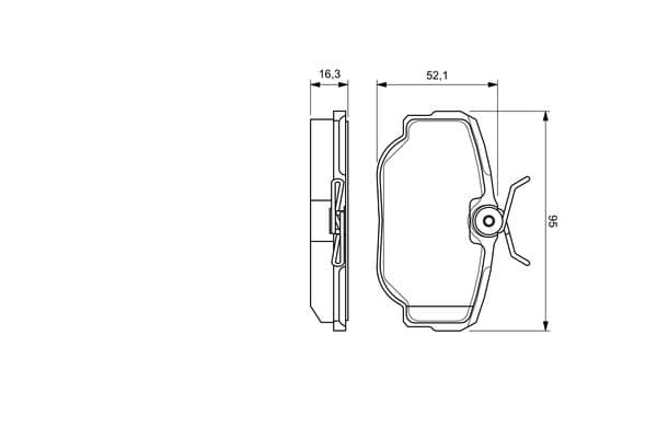 Diskli fren balatası seti; arka 8