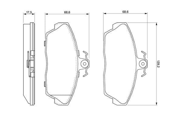 Diskli fren balatası seti; ön 7