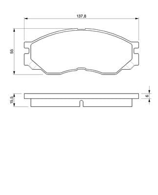 Diskli fren balatası seti; ön 5