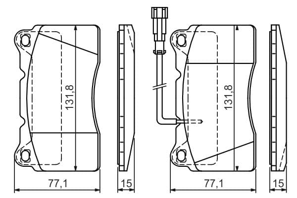 Diskli fren balatası seti; ön 8