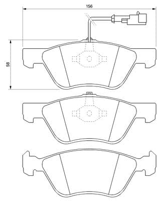 Diskli fren balatası seti; ön 8