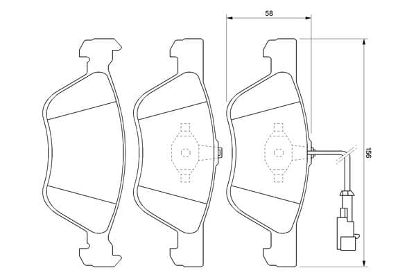 Diskli fren balatası seti; ön 7
