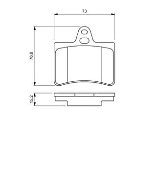 Diskli fren balatası seti; arka 7