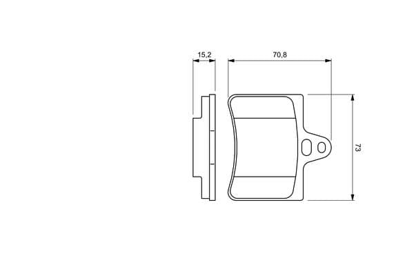 Diskli fren balatası seti; arka 8