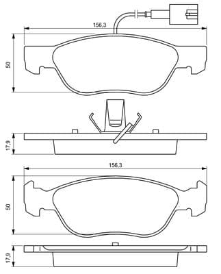 Diskli fren balatası seti; ön 8