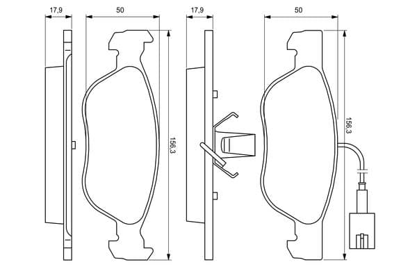 Diskli fren balatası seti; ön 7