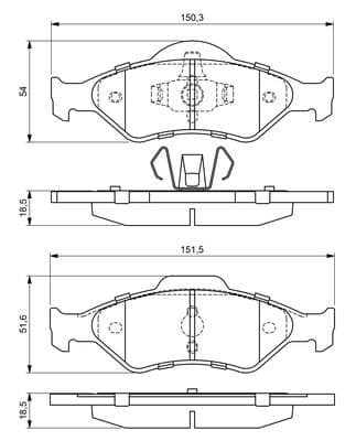 Diskli fren balatası seti; ön 5