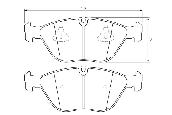 Diskli fren balatası seti; ön 8