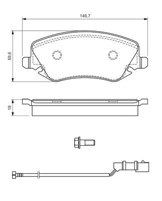Diskli fren balatası seti; ön 6