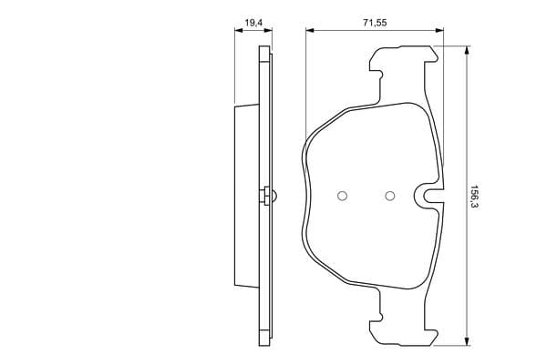 Diskli fren balatası seti; ön 6
