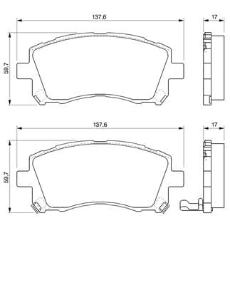 Diskli fren balatası seti; ön 5
