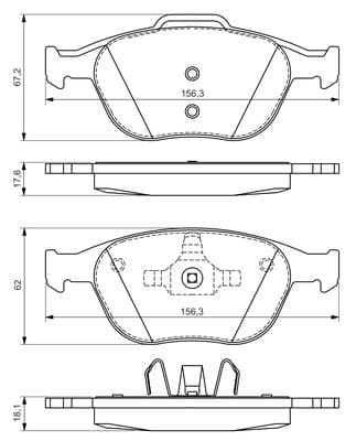 Diskli fren balatası seti; ön 5