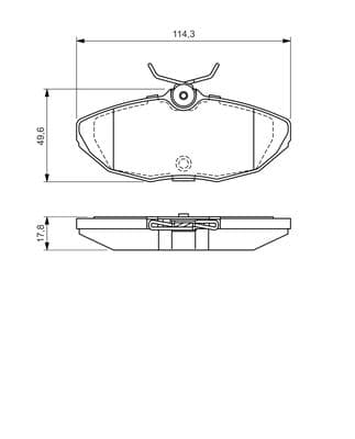 Diskli fren balatası seti; arka 7
