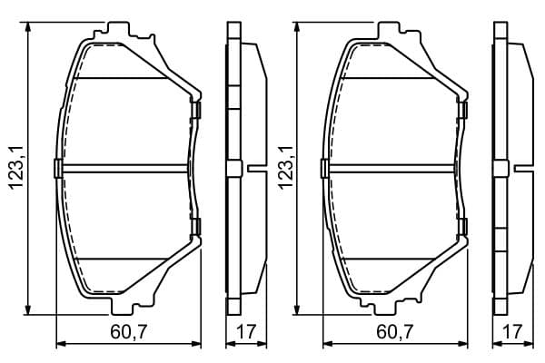 Diskli fren balatası seti; ön 6