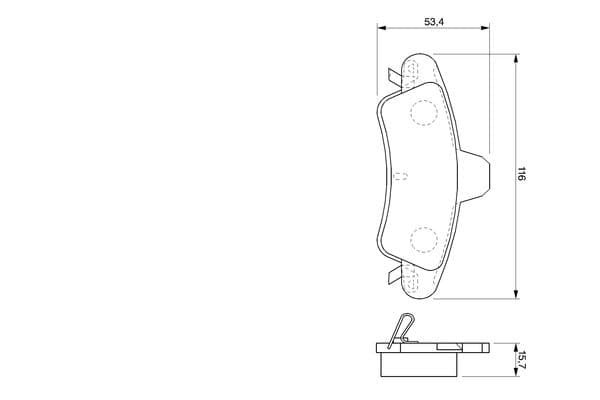 Diskli fren balatası seti; arka 6