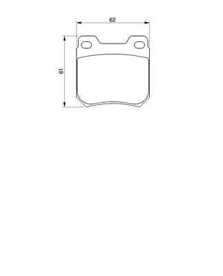 Diskli fren balatası seti; arka 8
