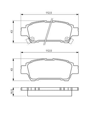 Diskli fren balatası seti; arka 7