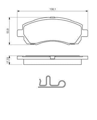 Diskli fren balatası seti; ön 5