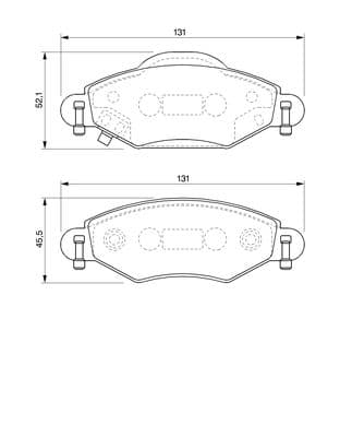 Diskli fren balatası seti; ön 5