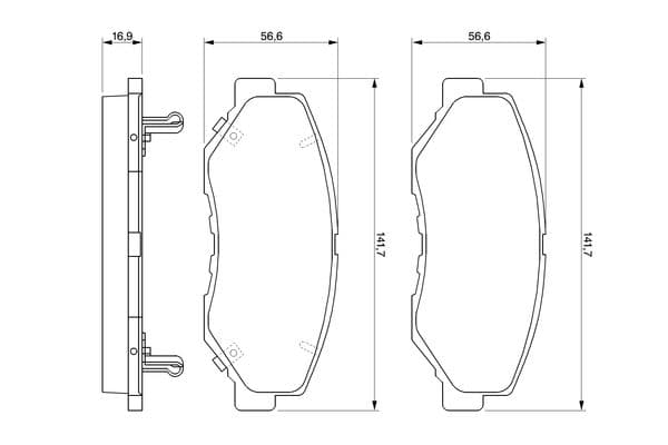 Diskli fren balatası seti; ön 8